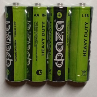 Батарейка ФАZА, АА R6,1.5в, 4шт.